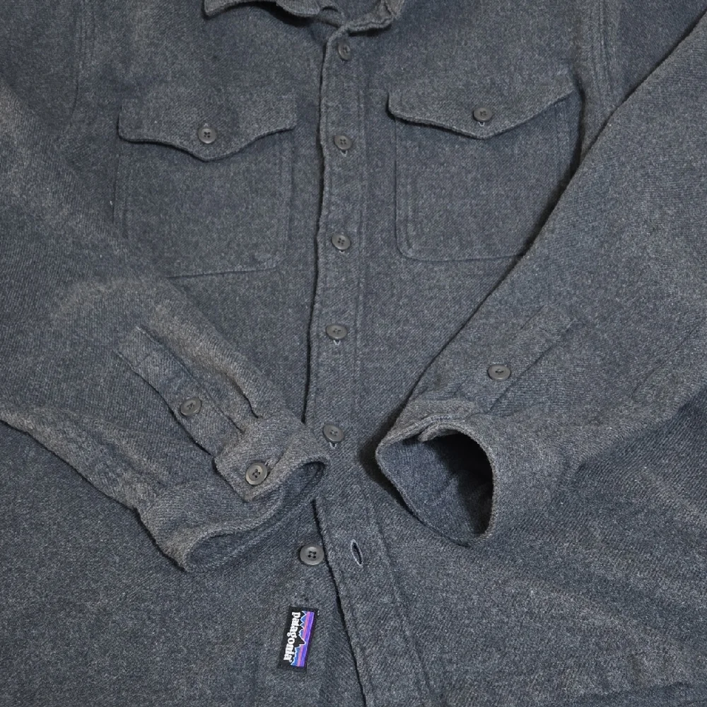 Patagonia Better Sweater Shirt Jacket Men’s M Charcoal Gray Organic Cotton